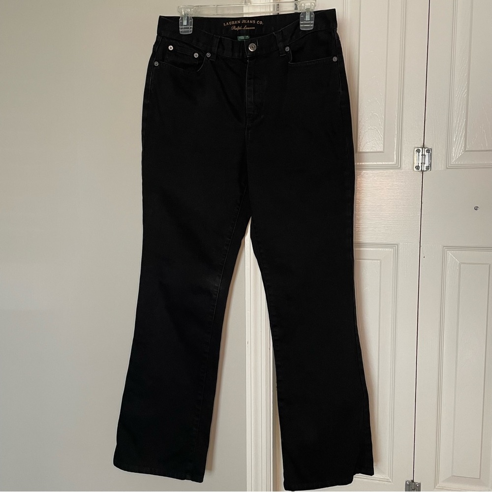 Lauren jeans co black high rise jeans size 10